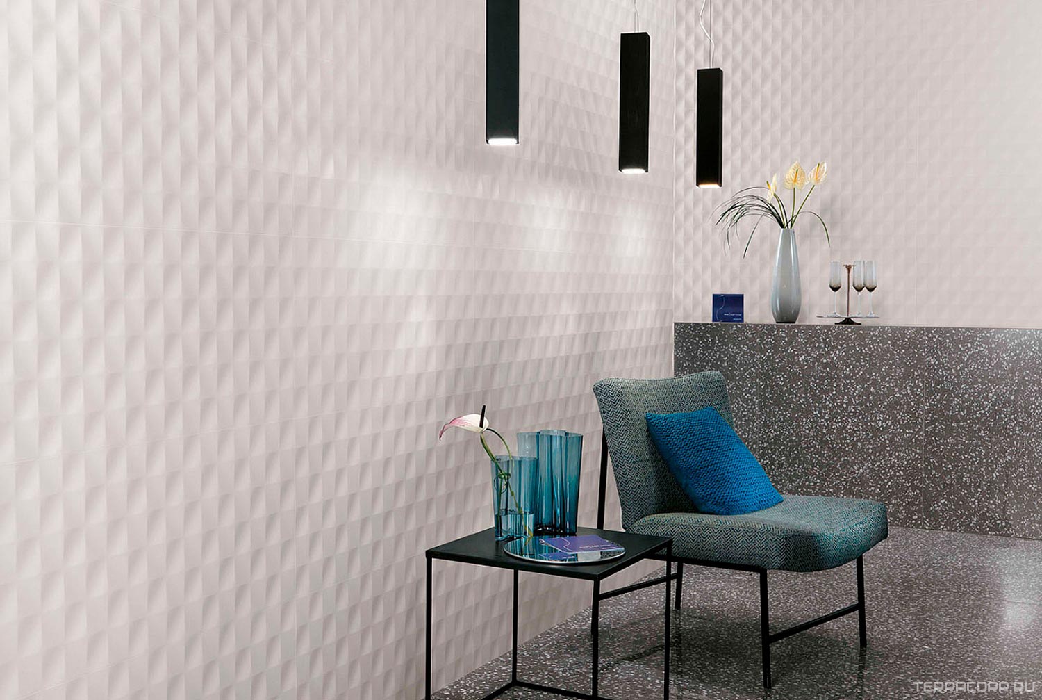 Керамическая плитка Atlas Concorde Italy 3D Wall Design 3D Stars White Matt 40x80 ZZ Белый, фото 1