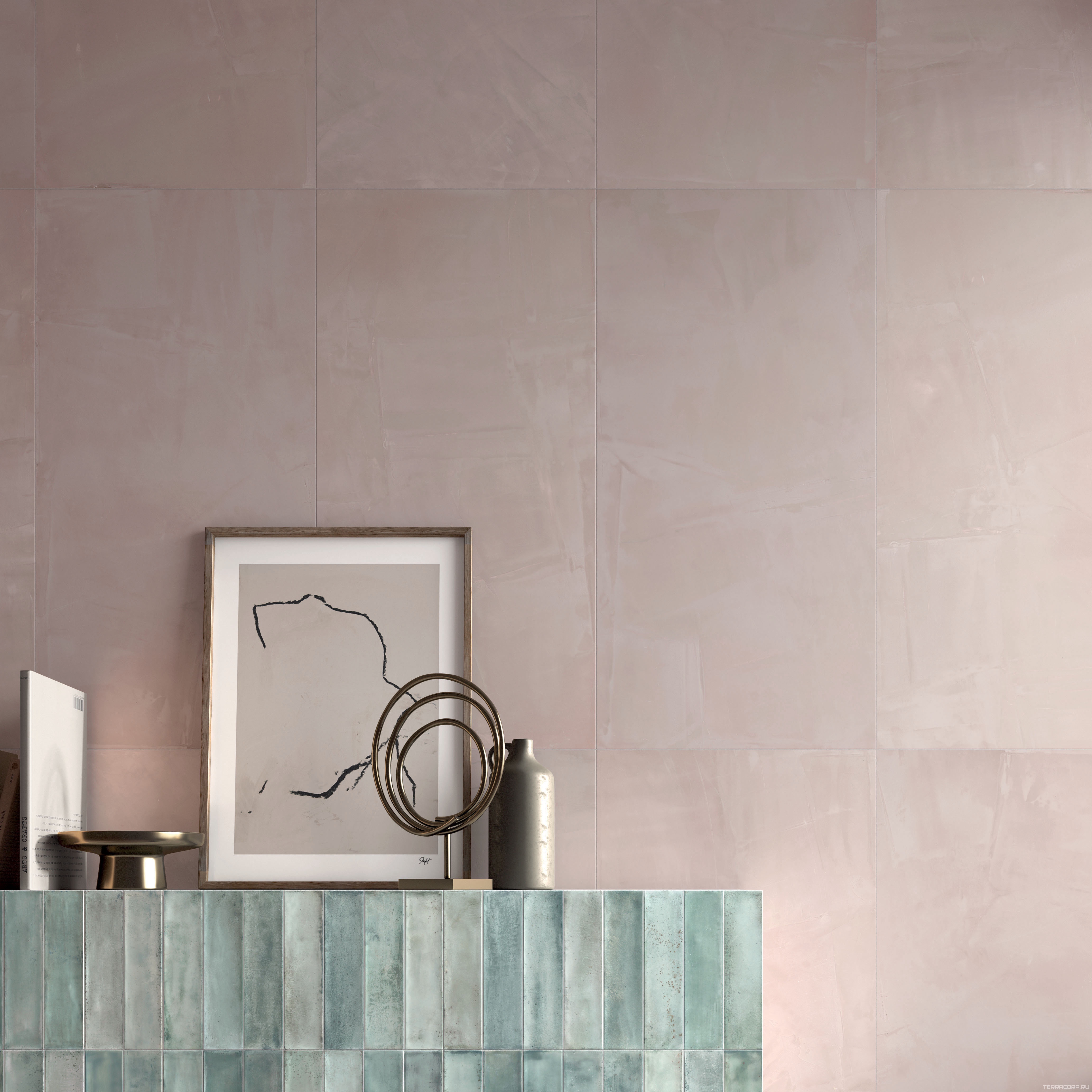 Керамогранит Dado Ceramica Paint Rose 60x120 Розовый, фото 1