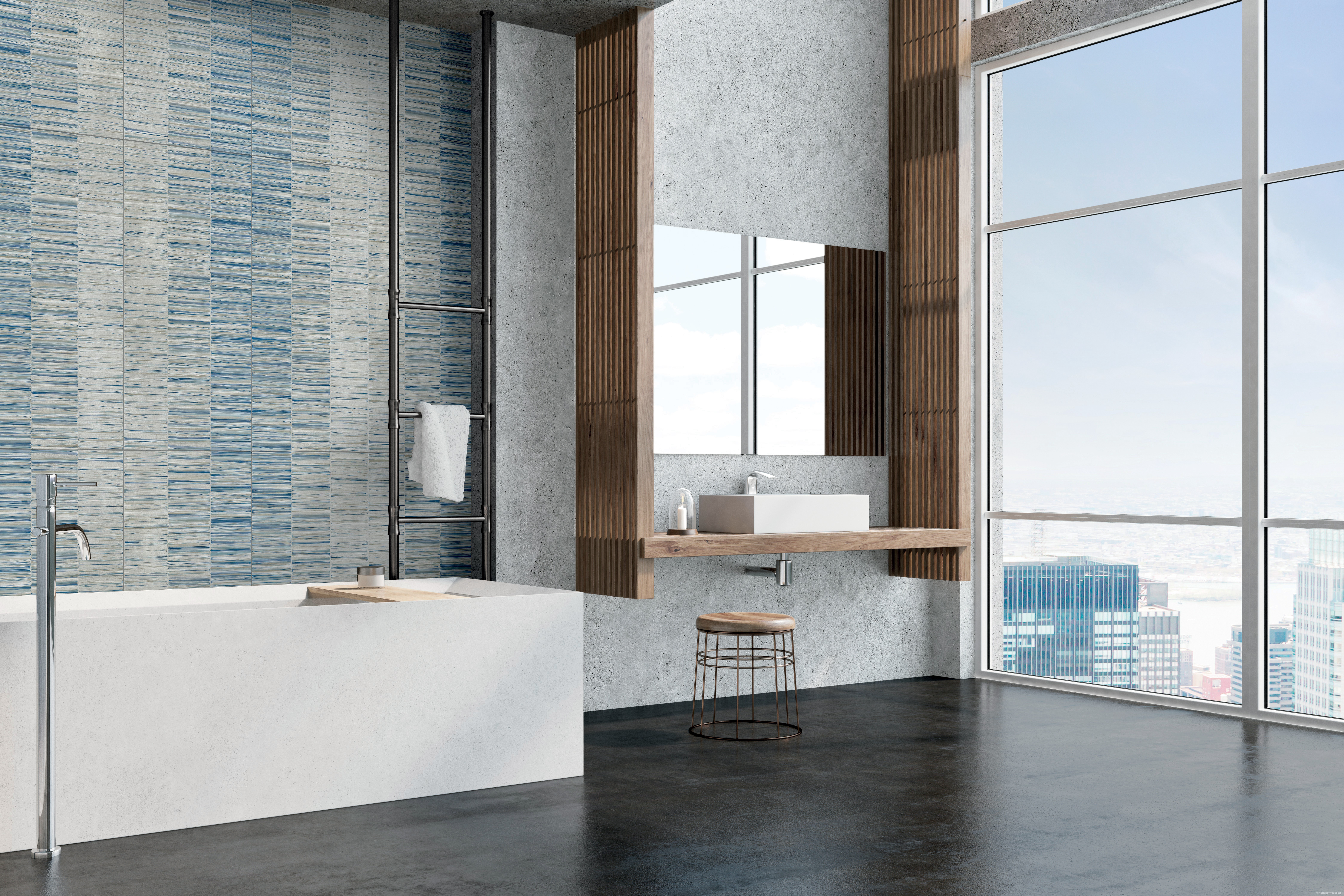 Керамогранит Dado Ceramica Wallpapers Lines (mix 2) rett 60x120 Комбинированный, фото 3