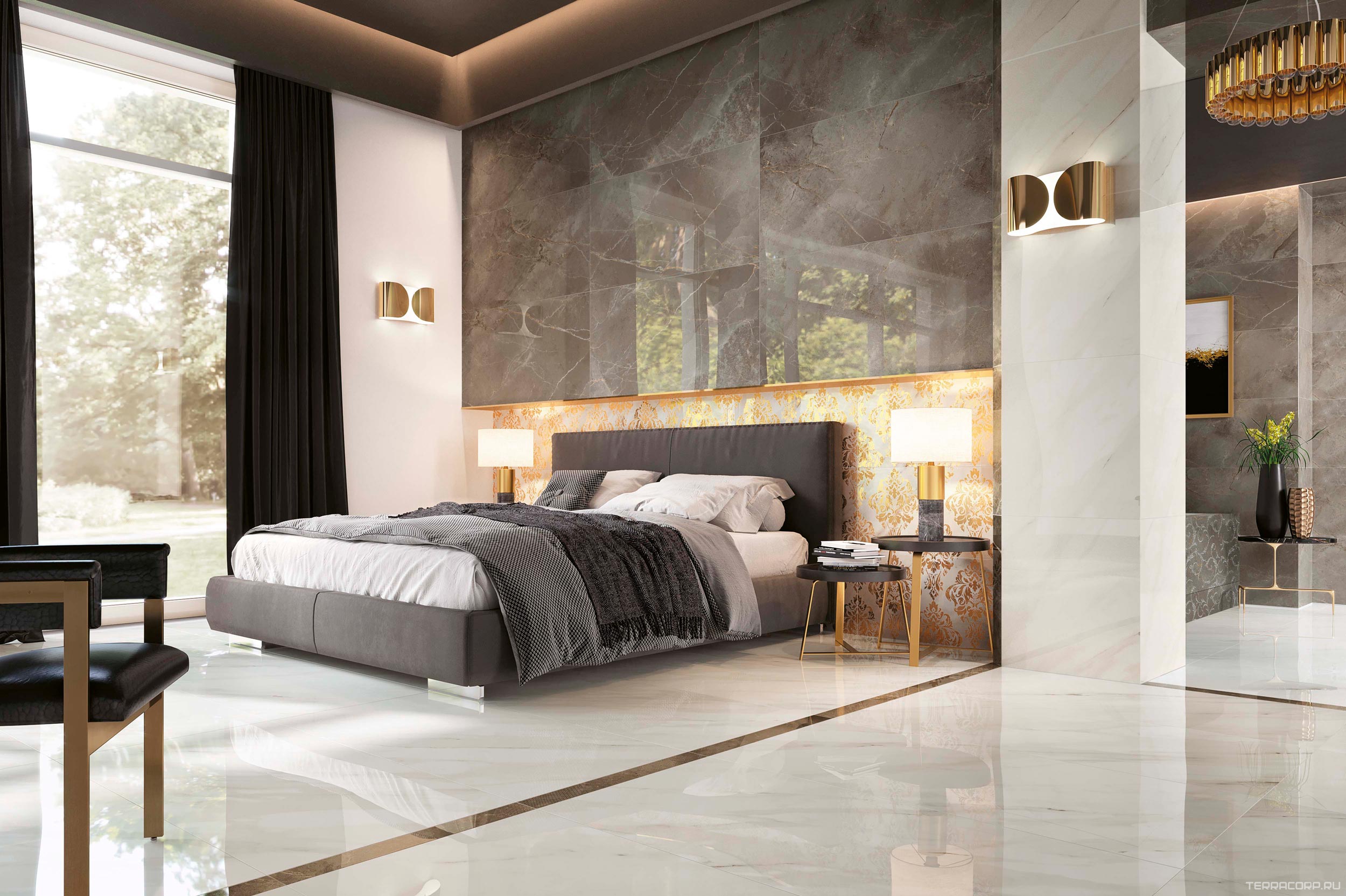 Керамогранит AtlasConcorde Россия Allure Grey Beauty Lap 60x120/Аллюр Грей Бьюти Шлиф 60x120 ХХ Серый, фото 2