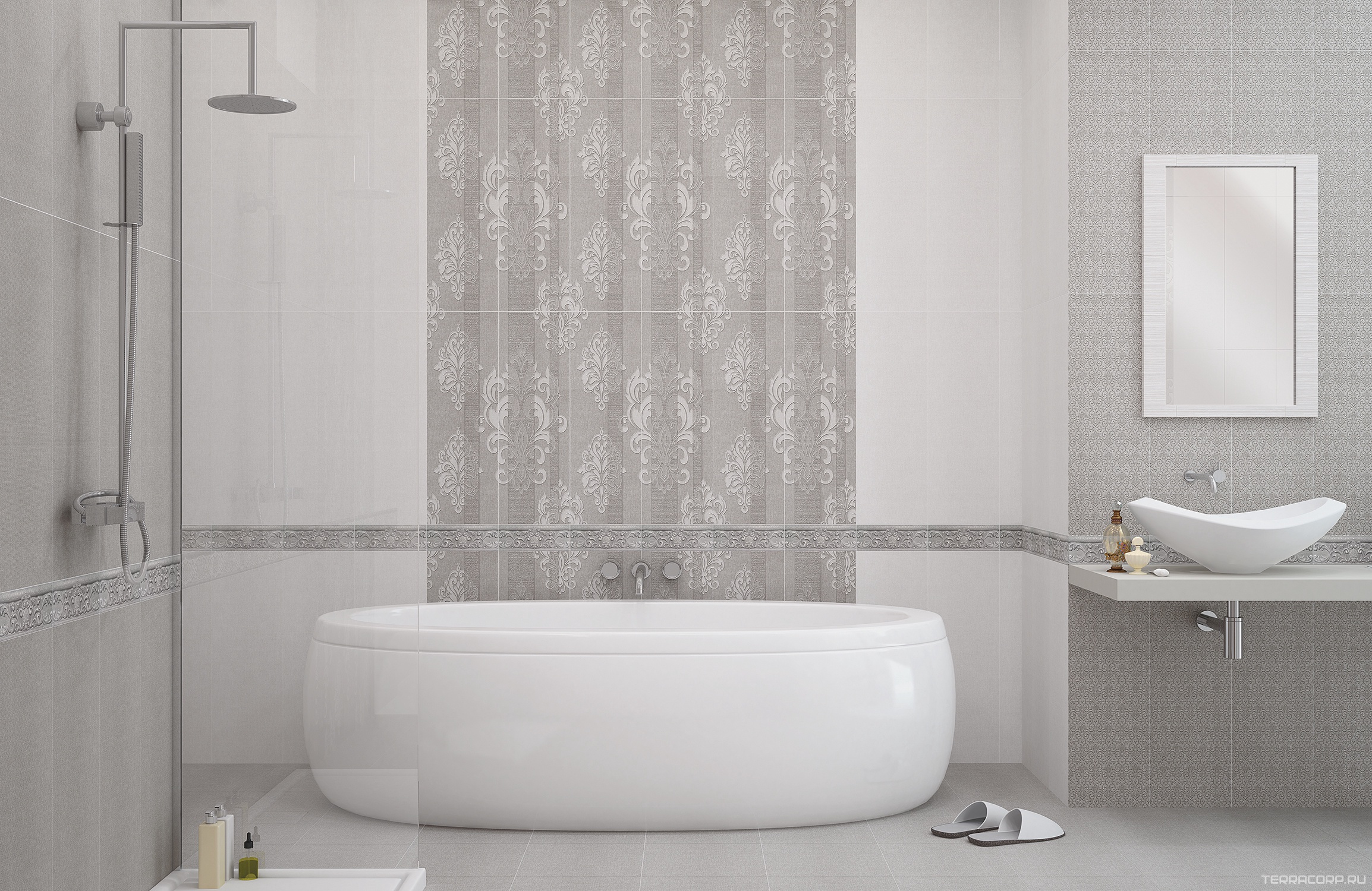 Керамическая плитка Eletto Agra Light XX25.1х70.9 Белый, фото 1