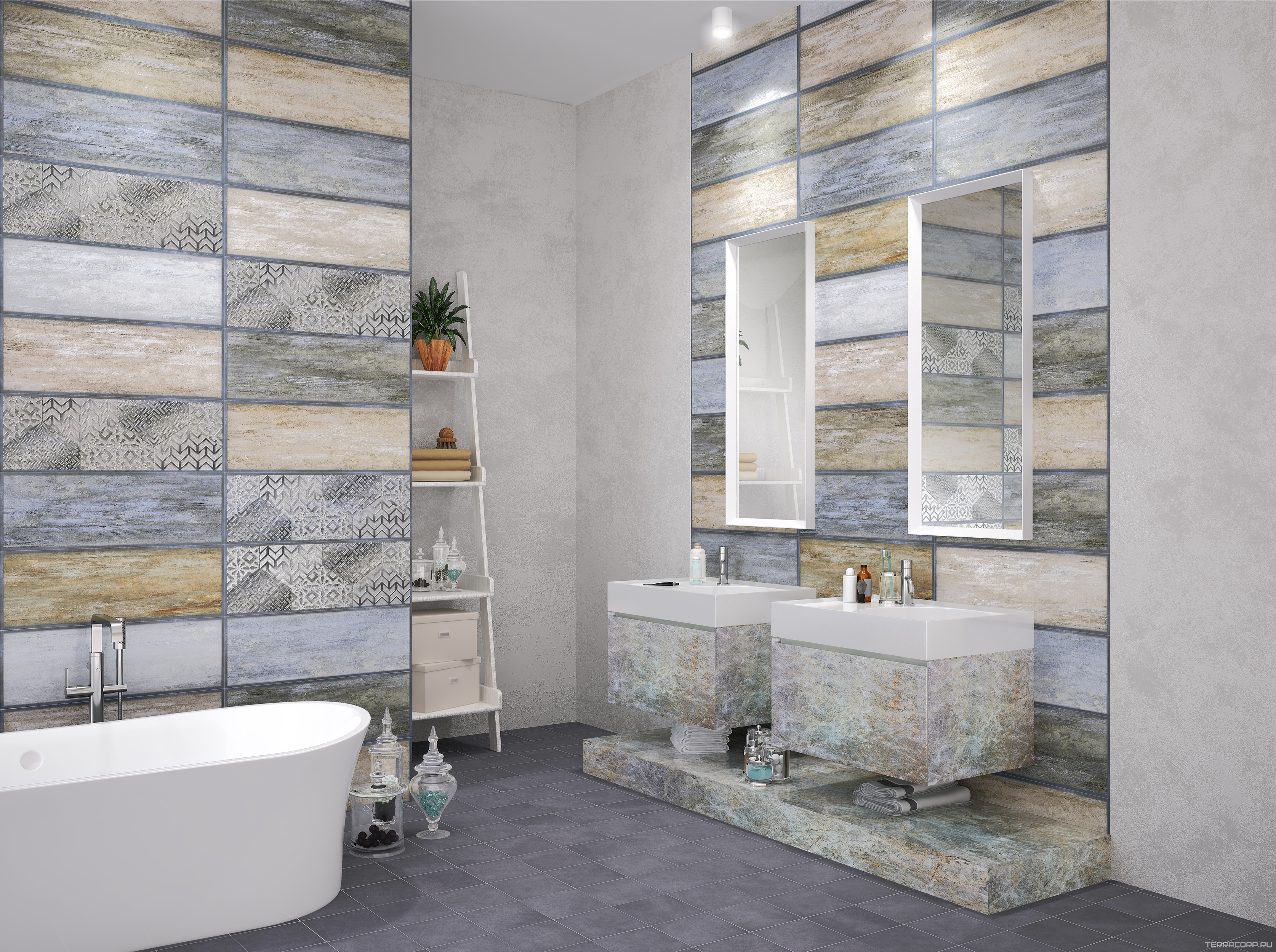 Керамическая плитка Eletto Old Tjikko 25.1x70.9 Комбинированный, фото 1