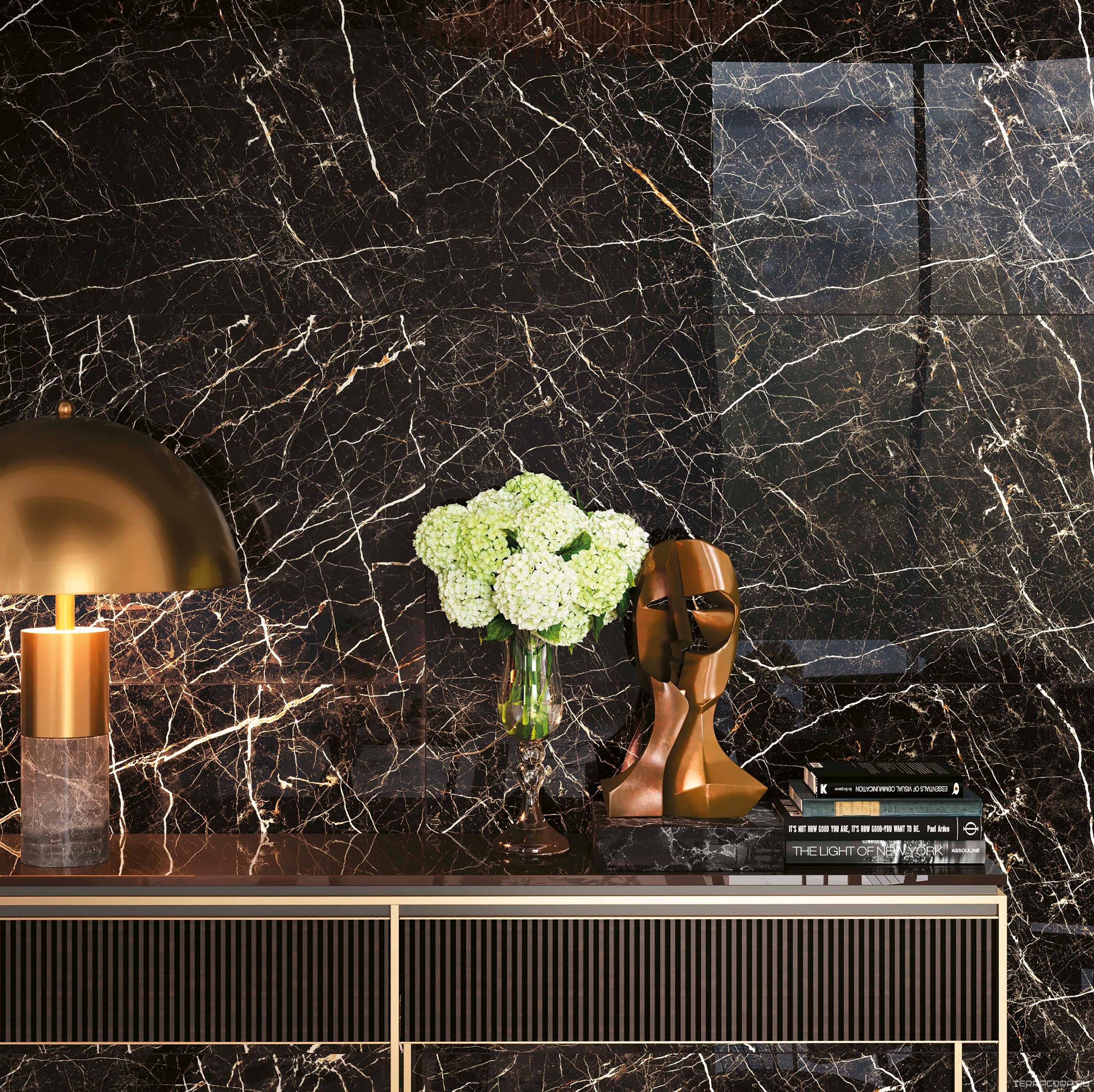 Керамогранит AtlasConcorde Россия Allure Imperial Black Lap 60x120/Аллюр Империал Блек Шлиф 60x120 Черный, фото 1
