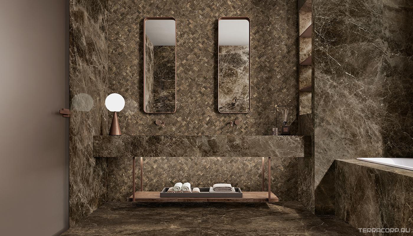 Керамогранит Emil Ceramica Tele di Marmo Frapuccino Pollock.Luc ZZ60x120 Коричневый, фото 1
