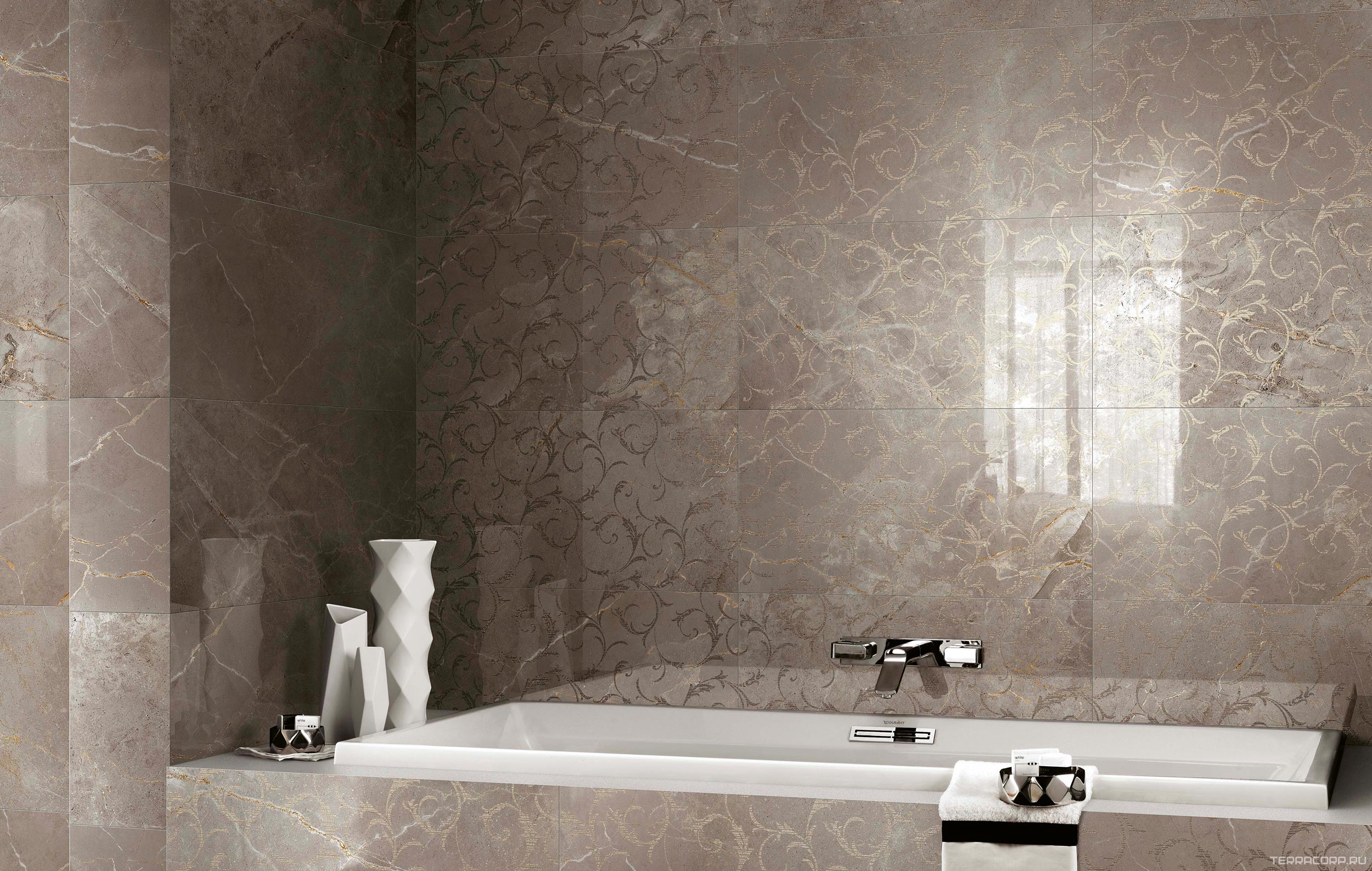 Керамическая плитка AtlasConcorde Россия Allure Grey Beauty 40x80/Аллюр Грей Бьюти 40x80 Серый, фото 1