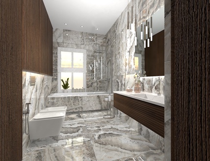 Совмещенная ванная Imola дизайн
