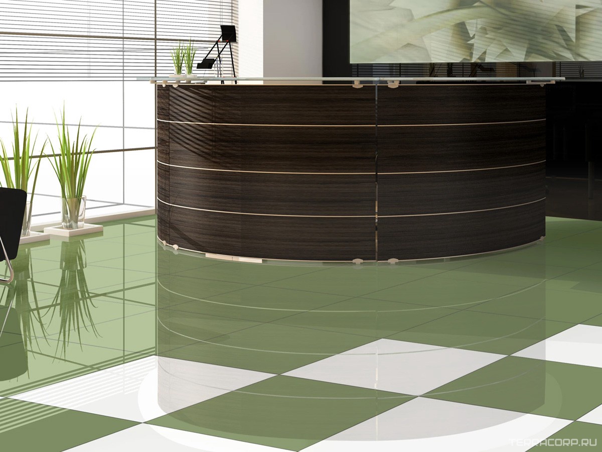 Керамогранит Estima Rainbow RW06 зелёный полир. 60x60 Зеленый, фото 1