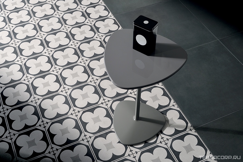 Керамогранит Fioranese Cementine Black & White B&W 4 20x20 Комбинированный, фото 1