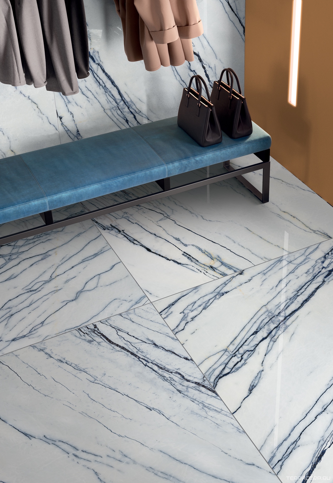 Керамогранит Gardenia Orchidea La Marmoteca Pearl Deluxe Lux 120x280 Белый, фото 1