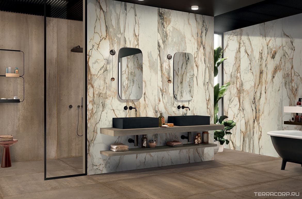 Керамогранит Gardenia Orchidea OXIDE Oxide Brass 120x280 Коричневый, фото 5