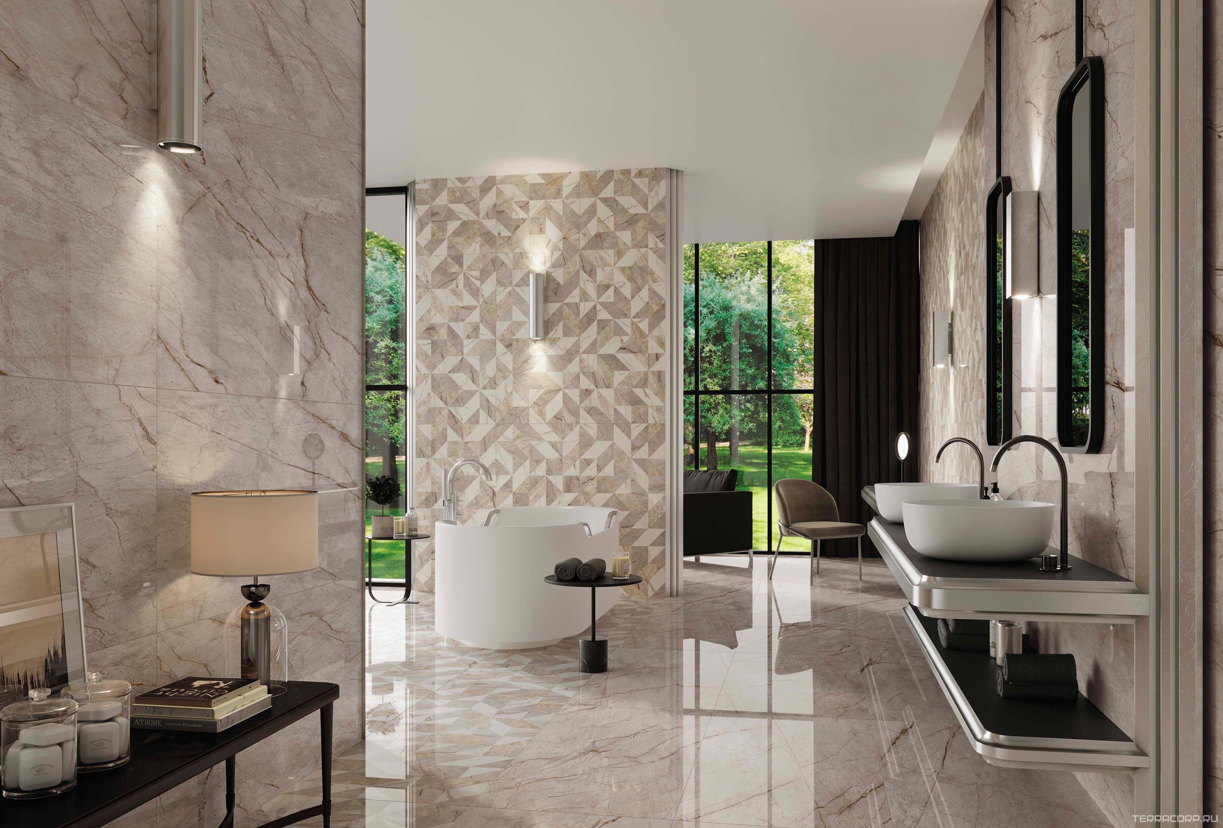 Керамогранит AtlasConcorde Россия EMPIRE Empire Silver Root 60x120/ЭМПАИР СИЛЬВЕР РУТ 60x120 Серый, фото 1