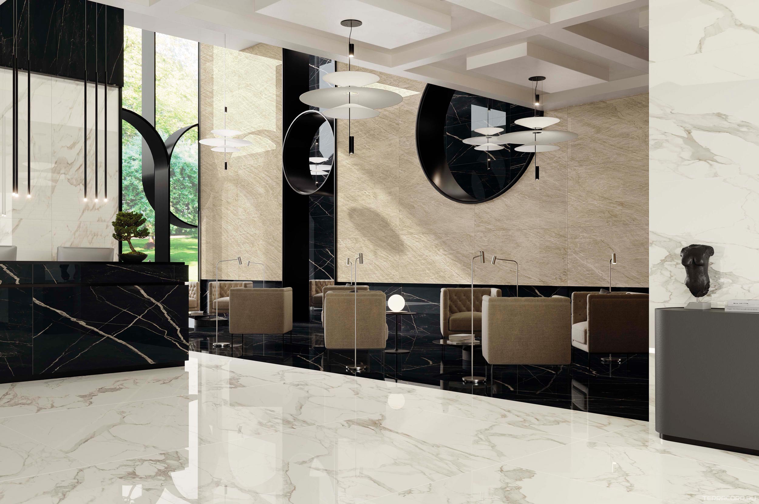 Керамогранит AtlasConcorde Россия EMPIRE Empire Arabescato 60x120/ЭМПАИР АРАБЕСКАТО 60x120 Белый, фото 2