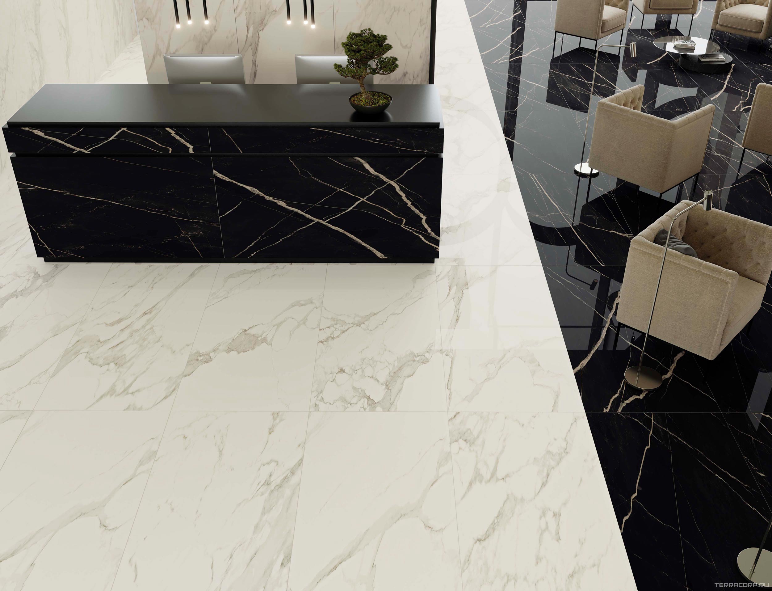 Керамогранит AtlasConcorde Россия EMPIRE Empire Arabescato 60x120/ЭМПАИР АРАБЕСКАТО 60x120 Белый, фото 1
