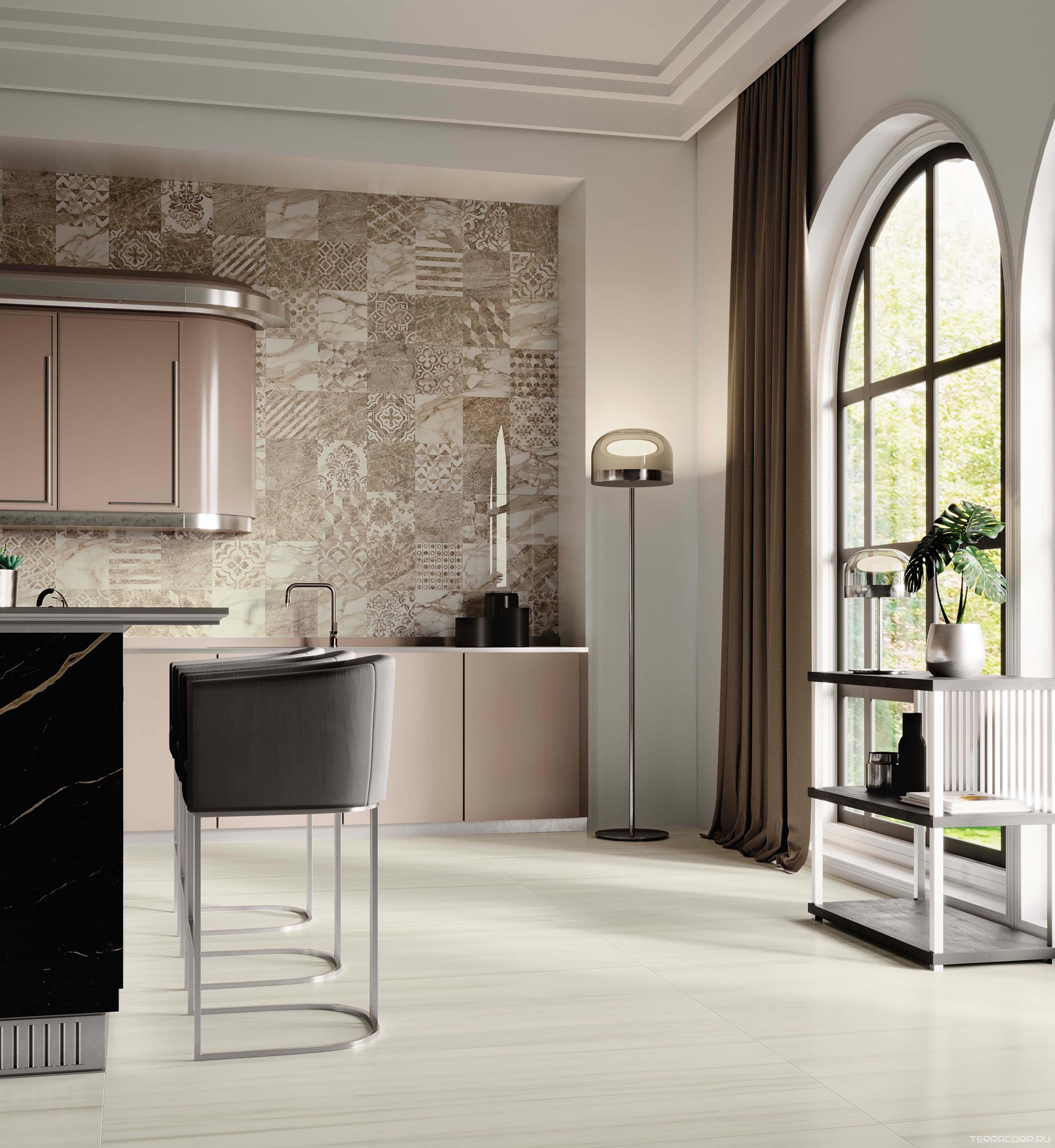 Керамогранит AtlasConcorde Россия EMPIRE Empire Calacatta Black 60x120 /ЭМПАИР КАЛАК. БЛЭК 60x120 Черный, фото 1