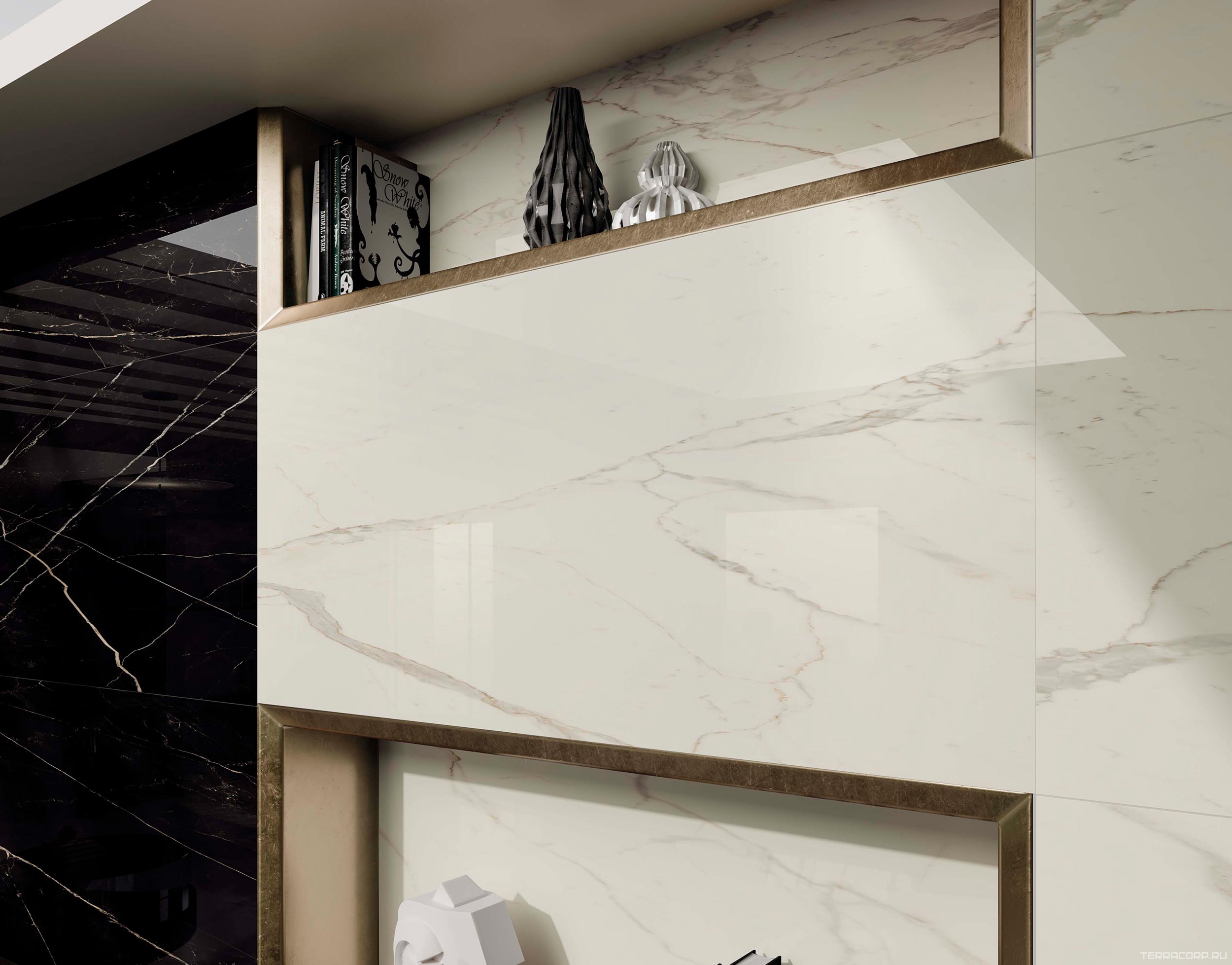 Керамогранит AtlasConcorde Россия EMPIRE Empire Calacatta Diamond 60x120/ЭМПАИР КАЛАК. ДАЙМОНД 60x120 Белый, фото 2