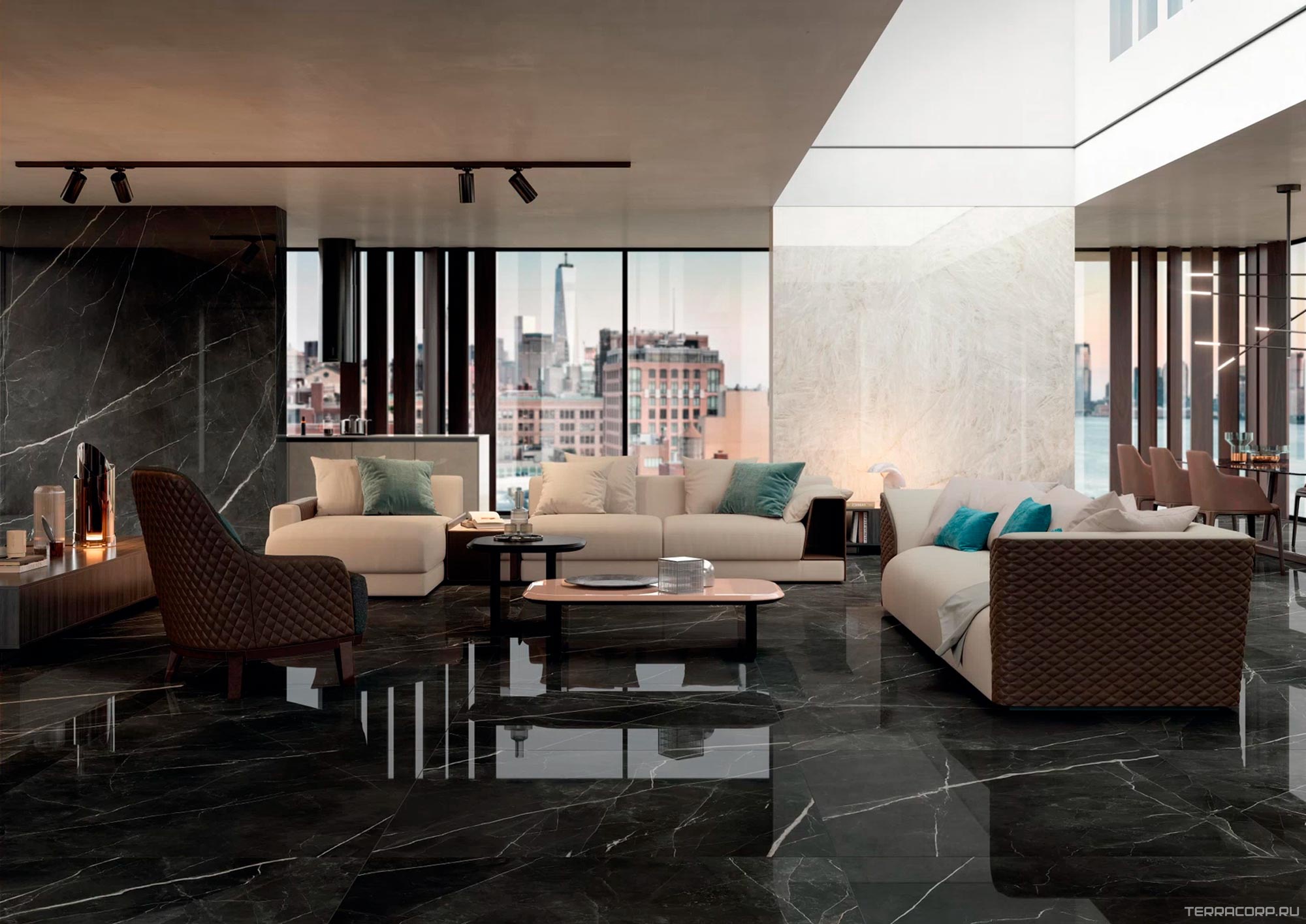 Керамогранит Atlas Concorde Italy Marvel Gala Marvel Crystal White Lappato KL 120x278 Белый, фото 1