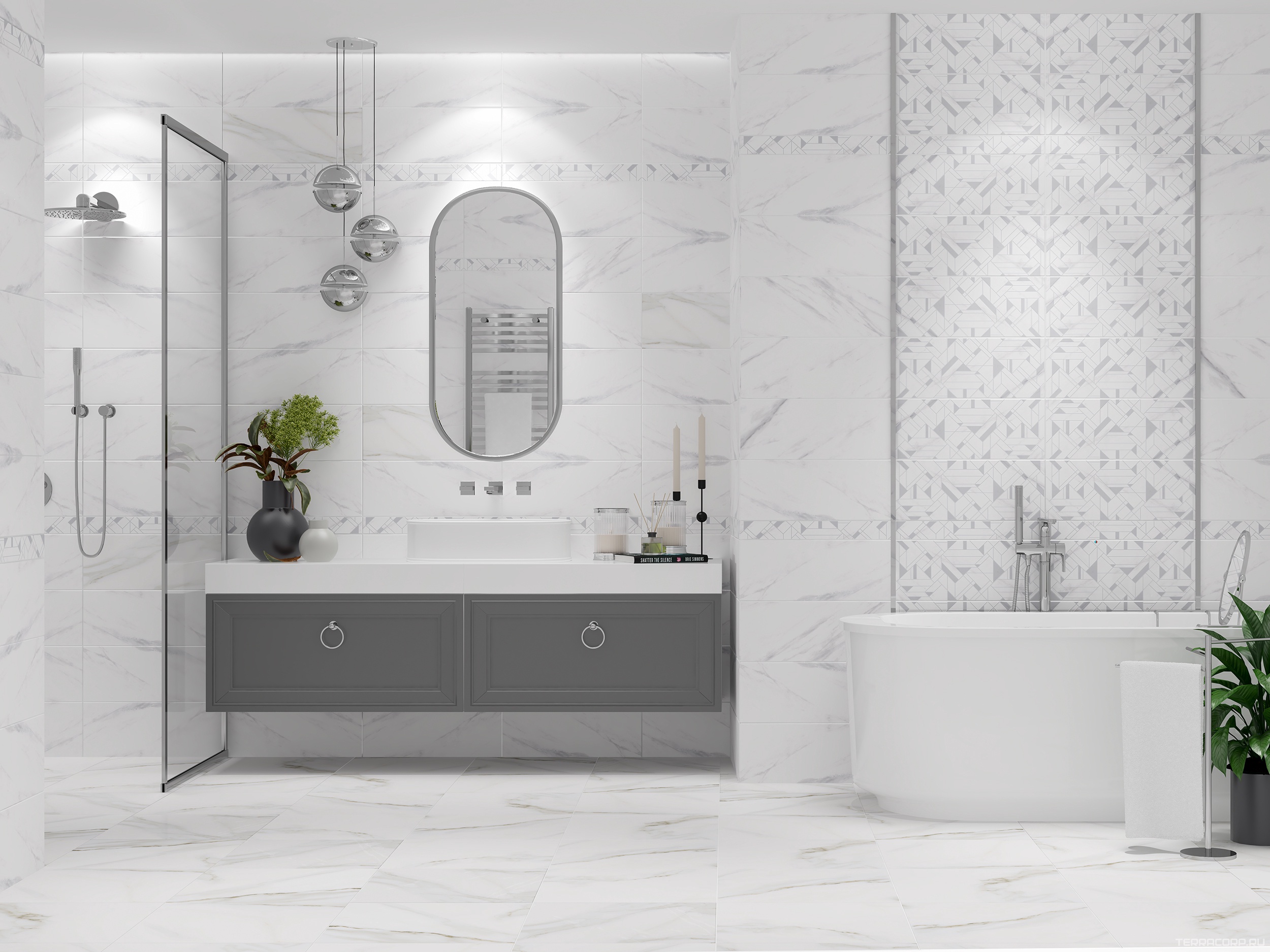Керамическая плитка Azori Alpi ALPI CARPET 6.2x50.5 Белый, фото 1