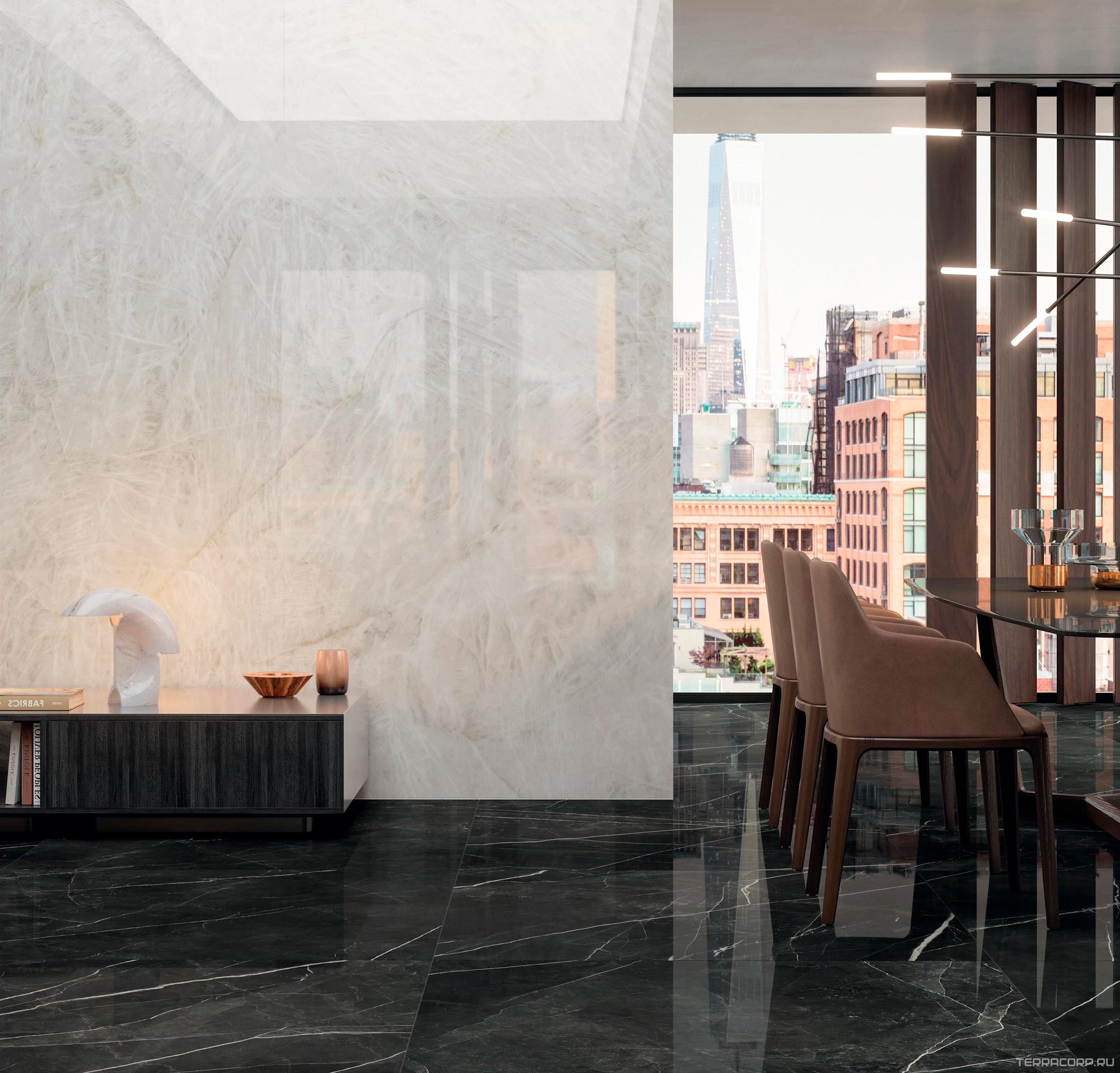 Керамогранит Atlas Concorde Italy Marvel Gala Marvel Crystal White Lappato KL 120x278 Белый, фото 3