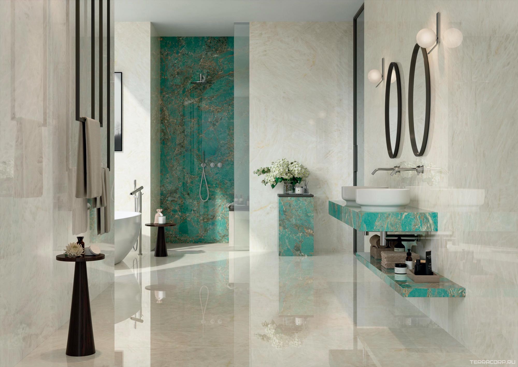 Керамогранит Atlas Concorde Italy Marvel Gala Marvel Crystal White Lappato KL 120x278 Белый, фото 2