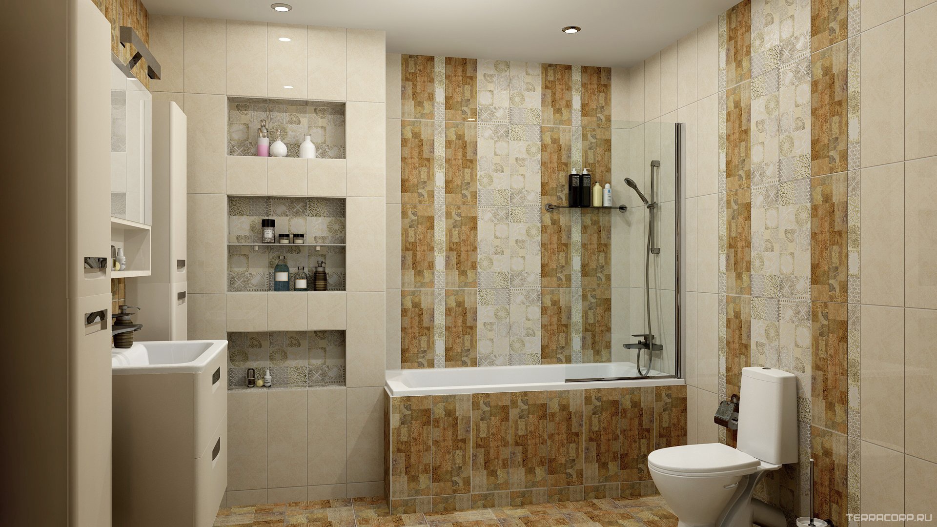 Керамическая плитка Azori Arte Beige ZZ20.1x50.5 Бежевый, фото 3