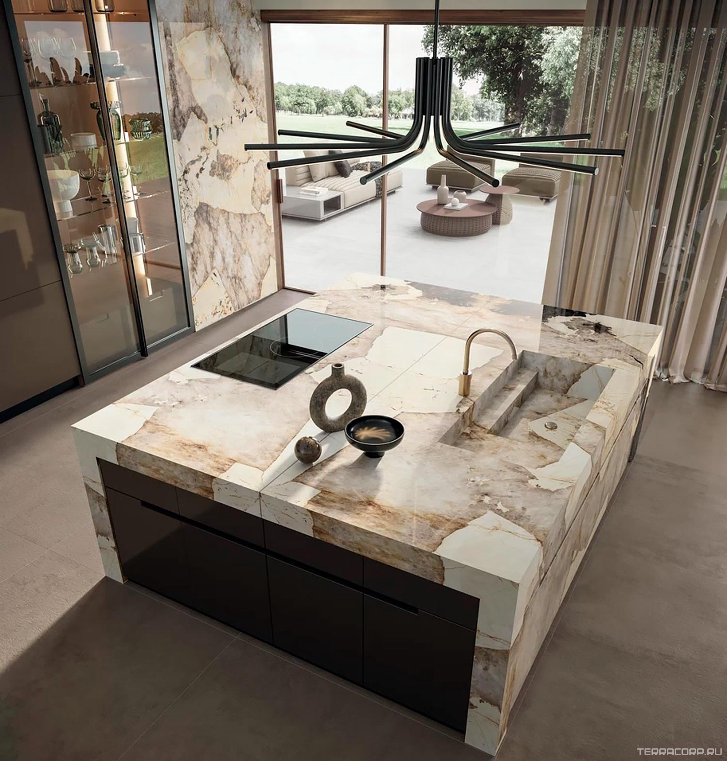 Керамогранит Atlas Concorde Italy Marvel Gala Marvel Desert Soul Lappato 120x278 Комбинированный, фото 1