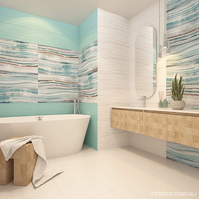 Керамическая плитка Gracia ceramica Marella white wall 02 30x90 Белый, фото 1