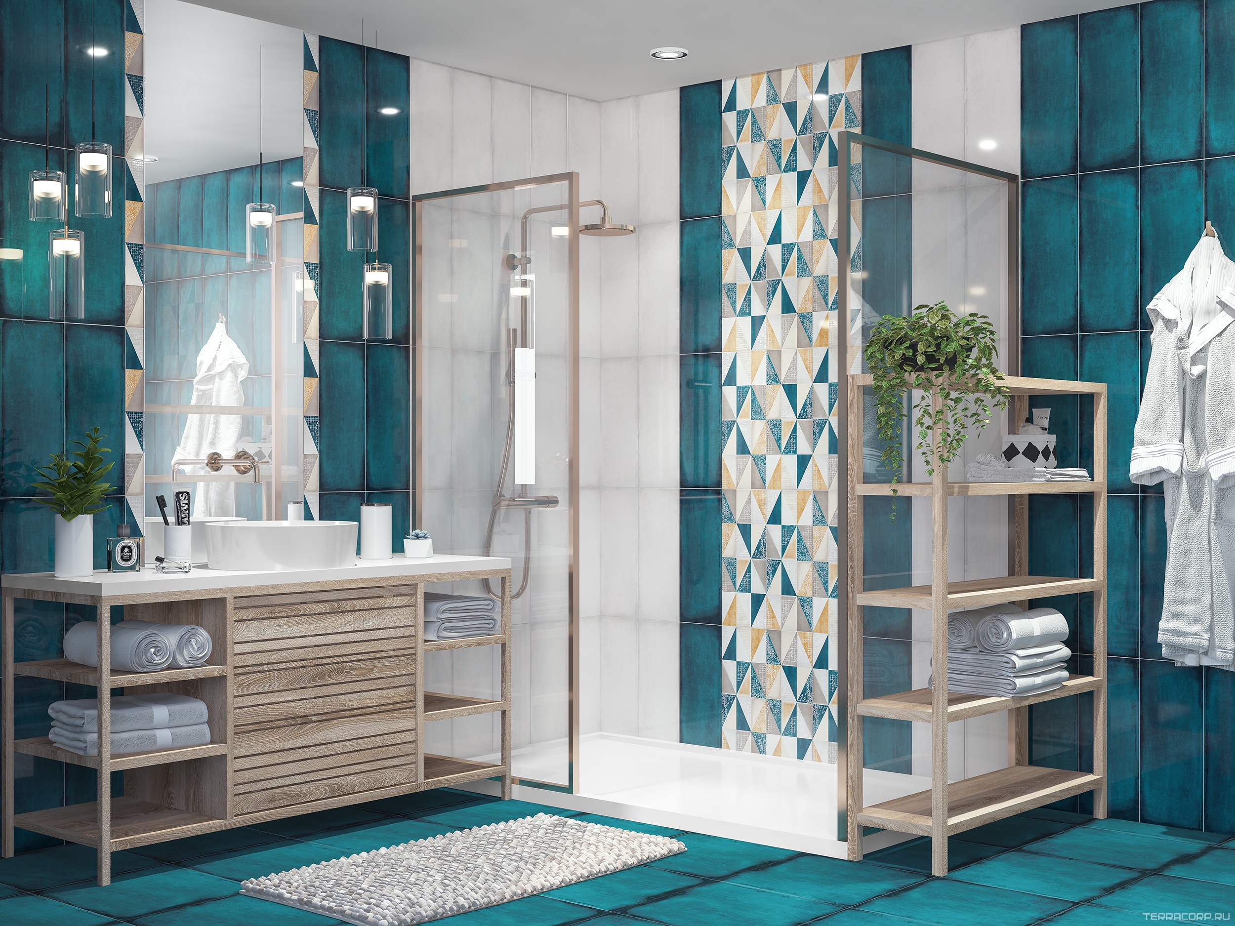 Керамическая плитка Azori Eclipse Indigo20,1х50,5 Синий, фото 1
