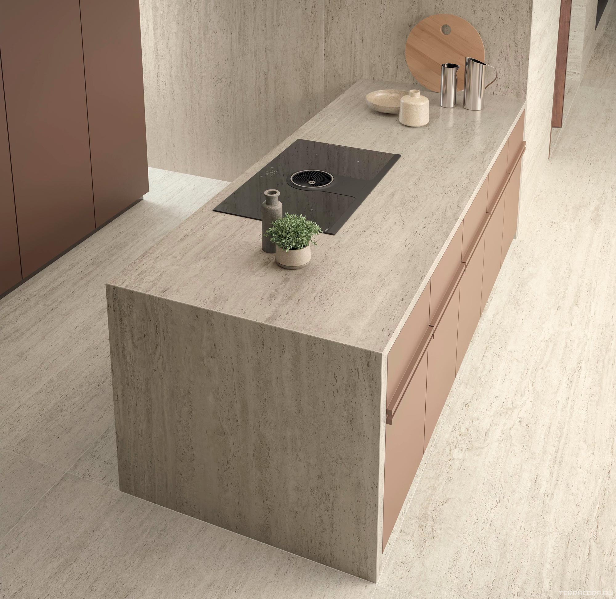 Керамогранит Atlas Concorde Italy Marvel Travertine Marvel White Vein 60x120 Бежевый, фото 2