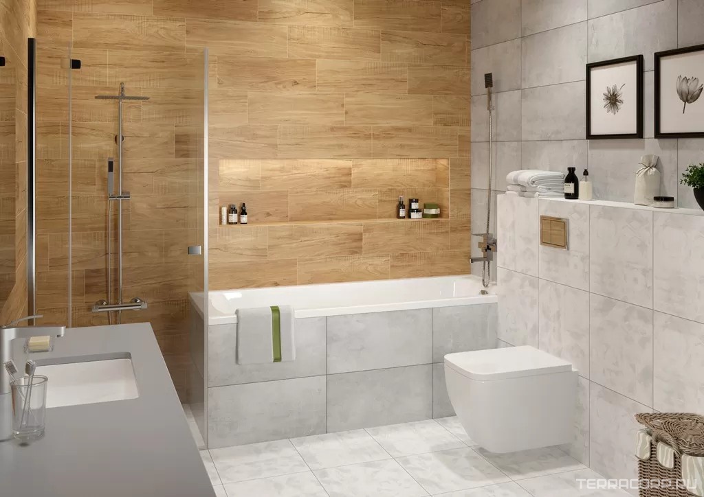 Керамогранит Grasaro Home Wood Керамогранит G-81MR 20x60 Коричневый, фото 1