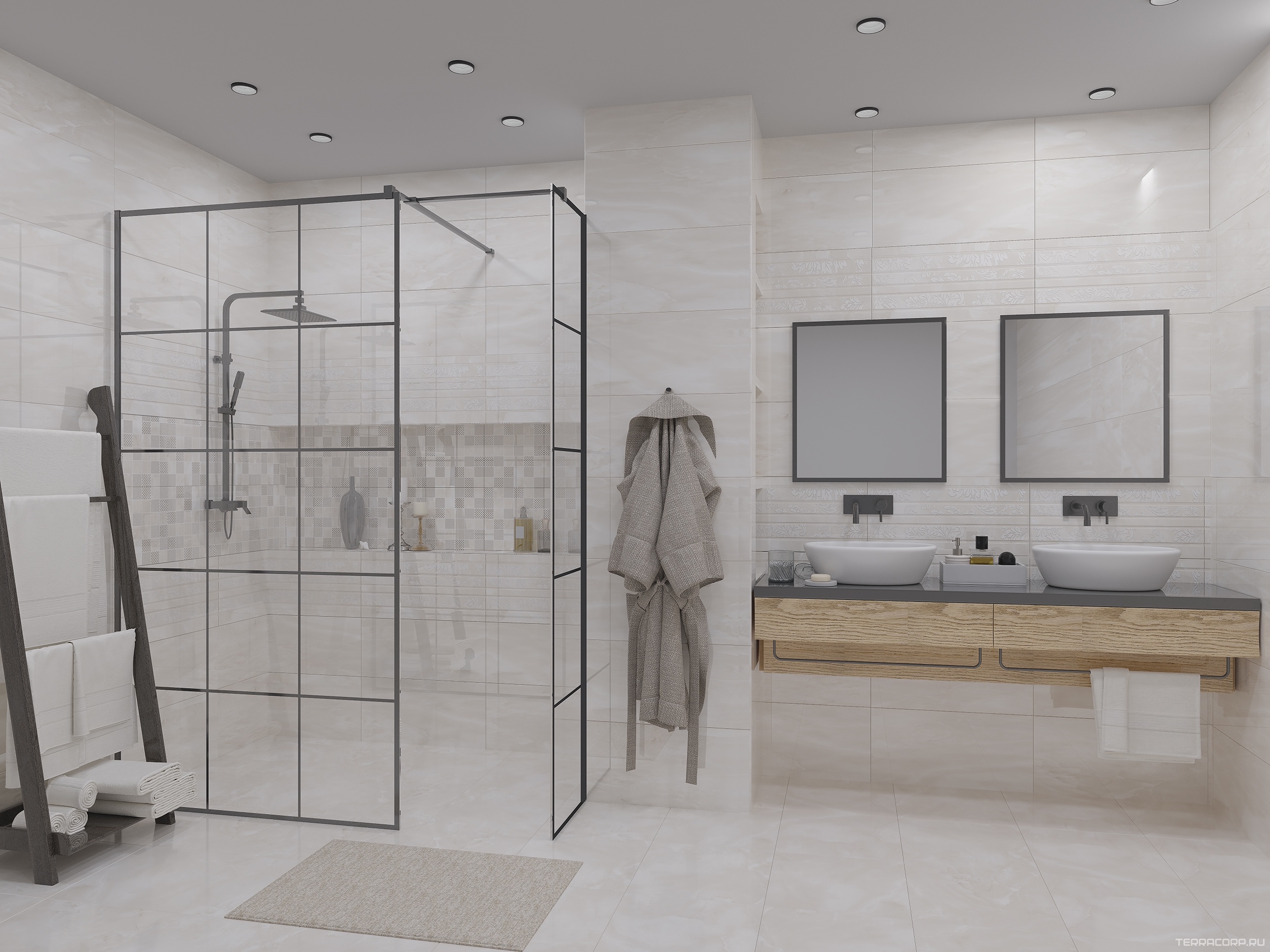 Керамическая плитка Azori LATILA 42х42 Бежевый, фото 1