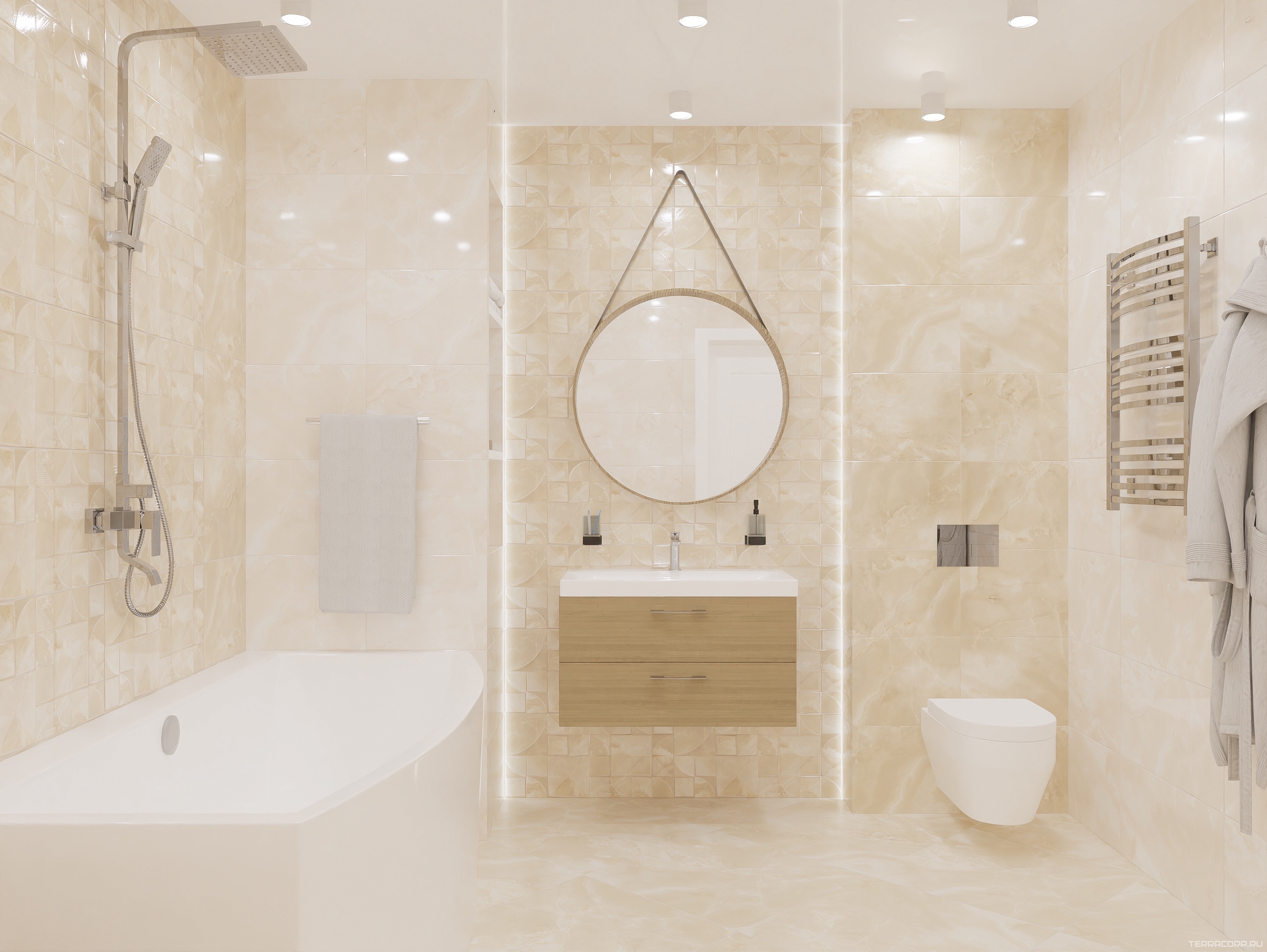 Керамическая плитка Azori OPALE LIGHT 31.5x63 Серый, фото 1