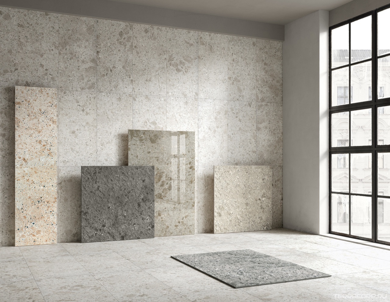 Керамогранит Ariostea Fragmenta Grigio Milano Soft 120x120 Серый, фото 2