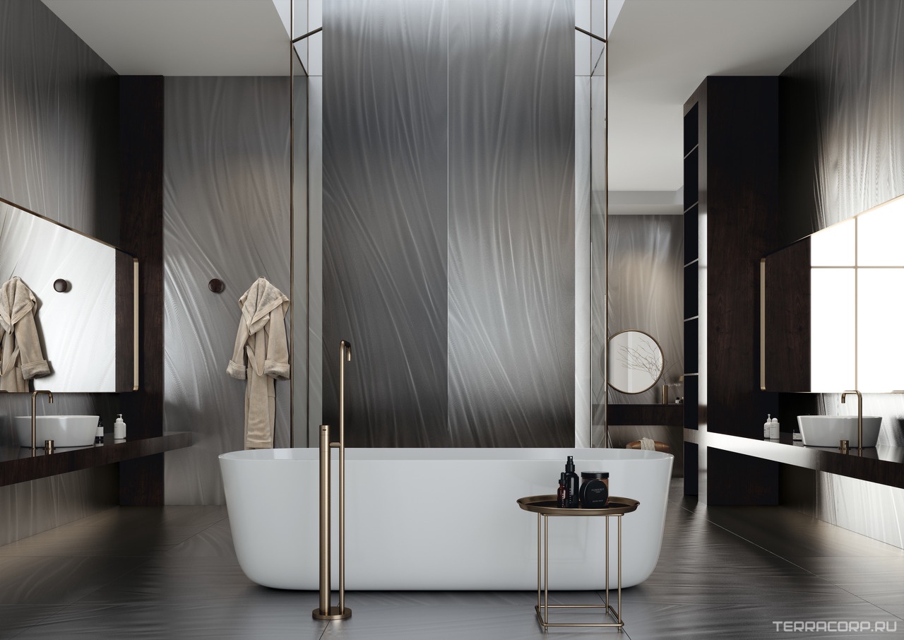 Керамогранит Ariostea Ultra Luce Luce Grey Nat. 6 mm (min 9m2) 100x300 Серый, фото 4
