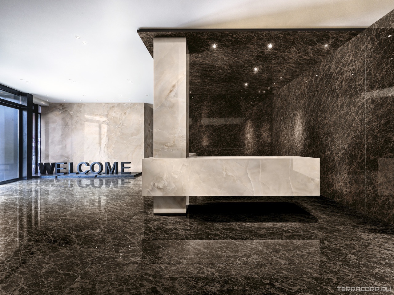 Керамогранит Ariostea Ultra Marmi Dark Emperador Lucidato (Shiny) 6 mm 150x300 Комбинированный, фото 4