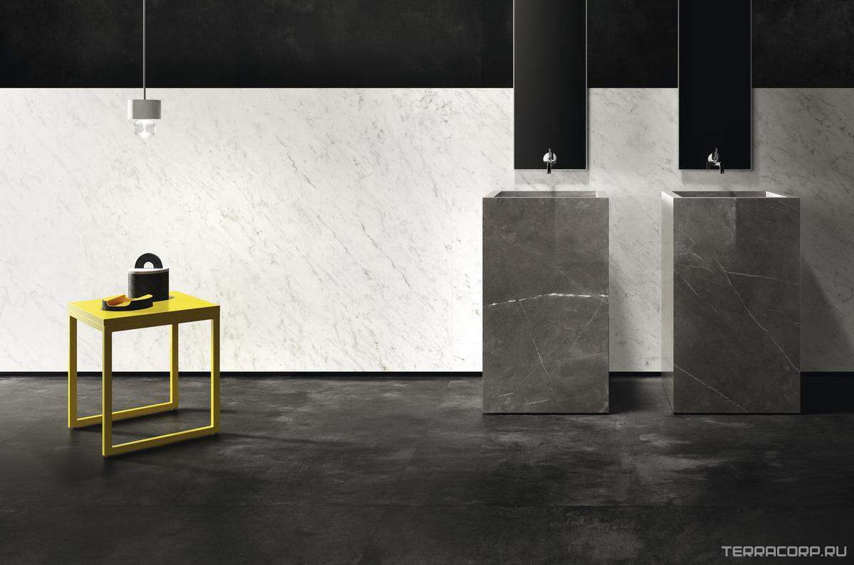 Керамогранит Ariostea Ultra Marmi Grey Marble Lucidato (Shiny) 6 мм ZZ150x150 Серый, фото 4