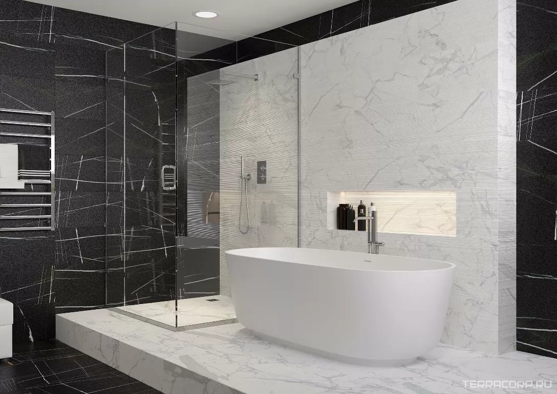 Керамогранит Kerranova Marble Trend Керамогранит K-1000/MR CARRARA 60х60 Белый, фото 1
