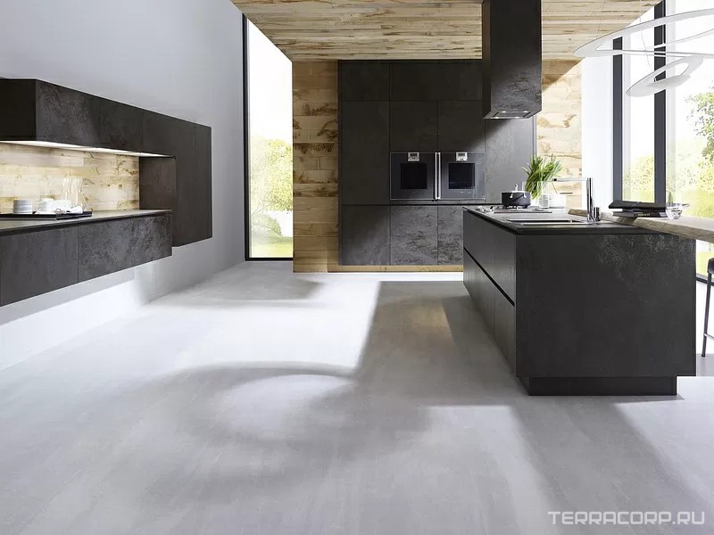 Керамогранит Laminam Rus Oxide Nero 3,5 mm 100x300 Черный, фото 4