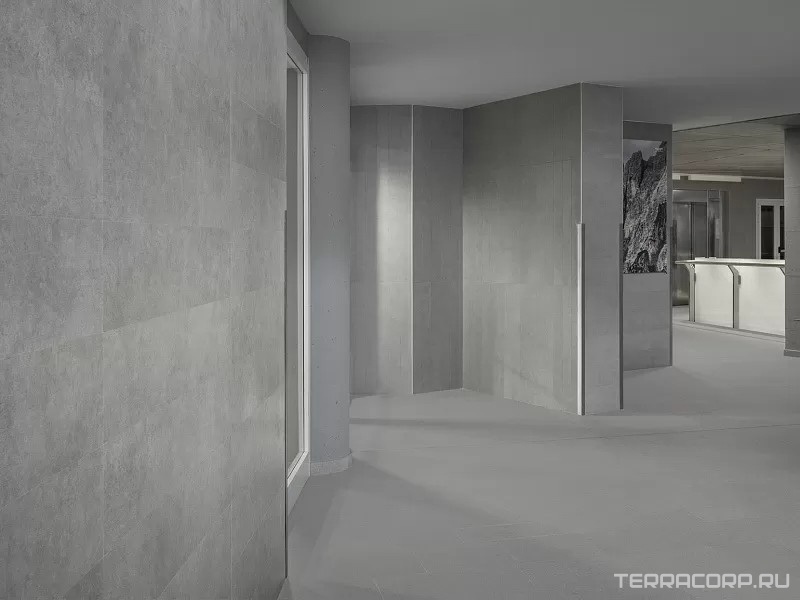 Керамогранит Laminam Rus Rigato Neve 3,5 mm 100x300 Серый, фото 1