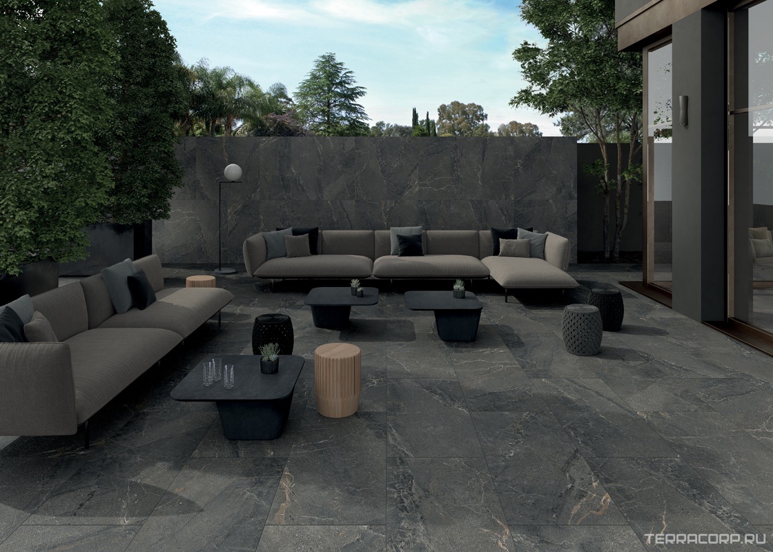Керамогранит Lea Ceramiche Anthology 05 Dark Worn 60x120 Черный, фото 1