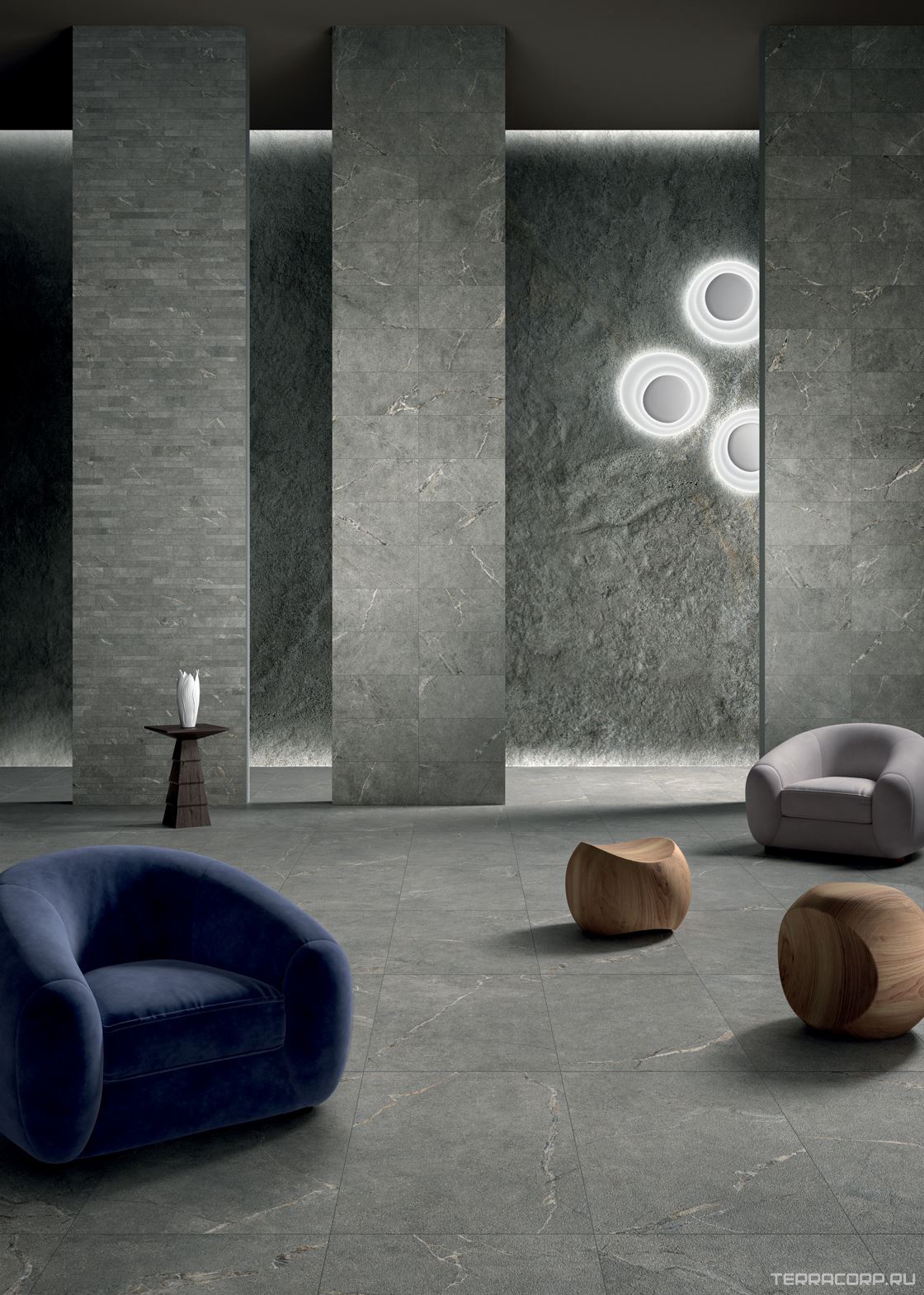 Керамогранит Lea Ceramiche Concreto Extra light Nat 60x60 Бежевый, фото 3