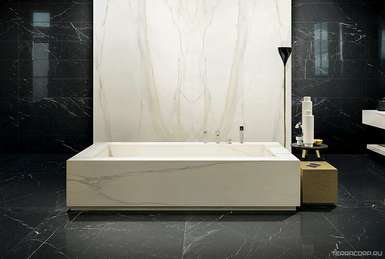 Керамогранит Florim I Classici di Rex Marquinia Glossy 80x80 Черный, фото 1
