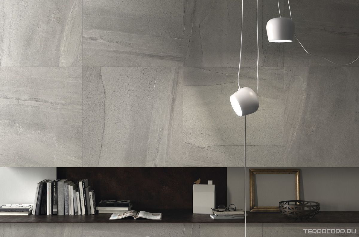 Керамогранит Ariostea Ultra Pietre Basaltina Grey Prelucidato (Soft) 100x100 Серый, фото 1