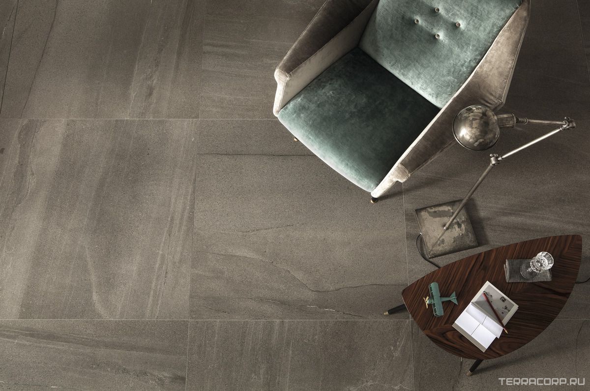 Керамогранит Ariostea Ultra Pietre Basaltina Moka Prelucidato (Soft) 6 mm 100х300 Коричневый, фото 3
