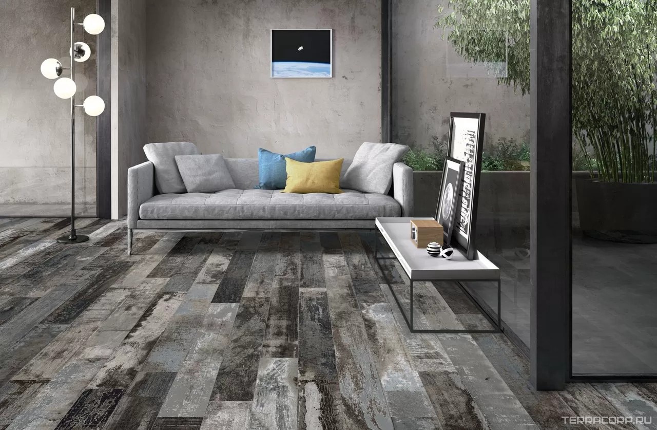 Керамогранит Sant Agostino Colorart Carbon 15120 15x120 Коричневый, фото 1