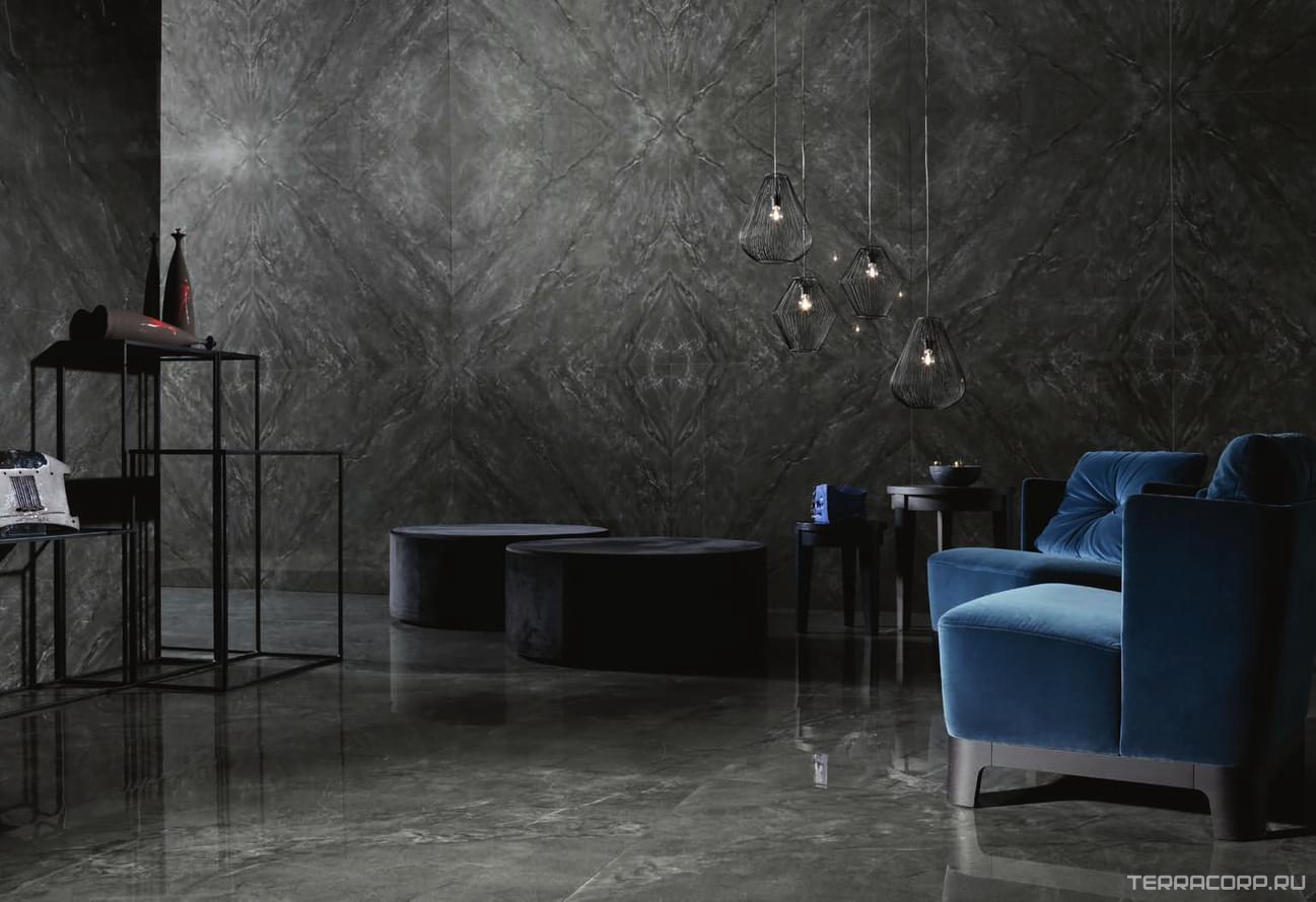 Керамогранит Imola Muse 12DG 60x120 Черный, фото 4