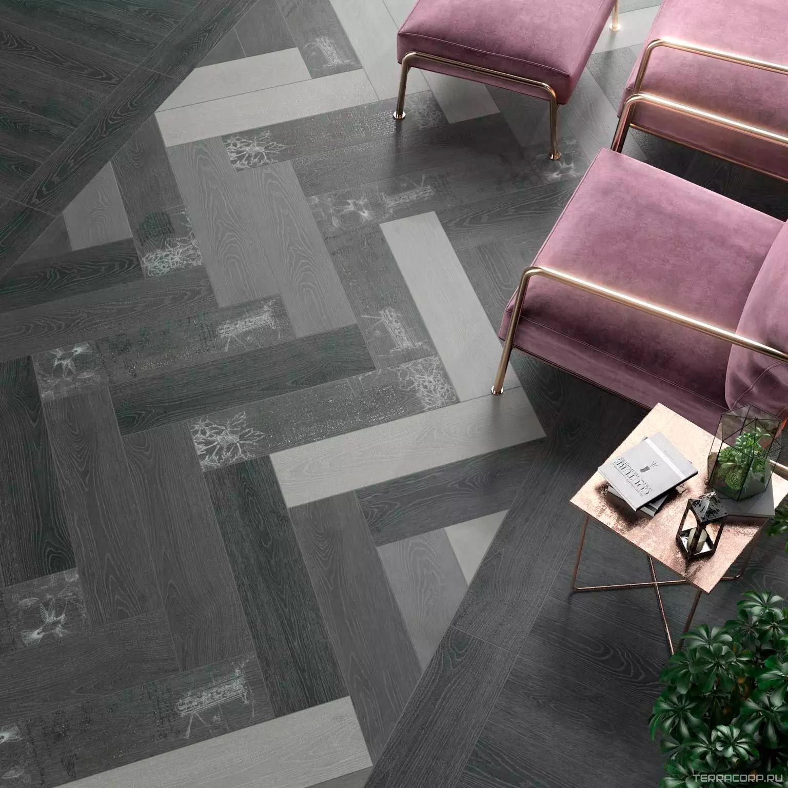 Керамогранит Kerama Marazzi Абете Декор серый тёмный обрезной 20x80 Серый, фото 2