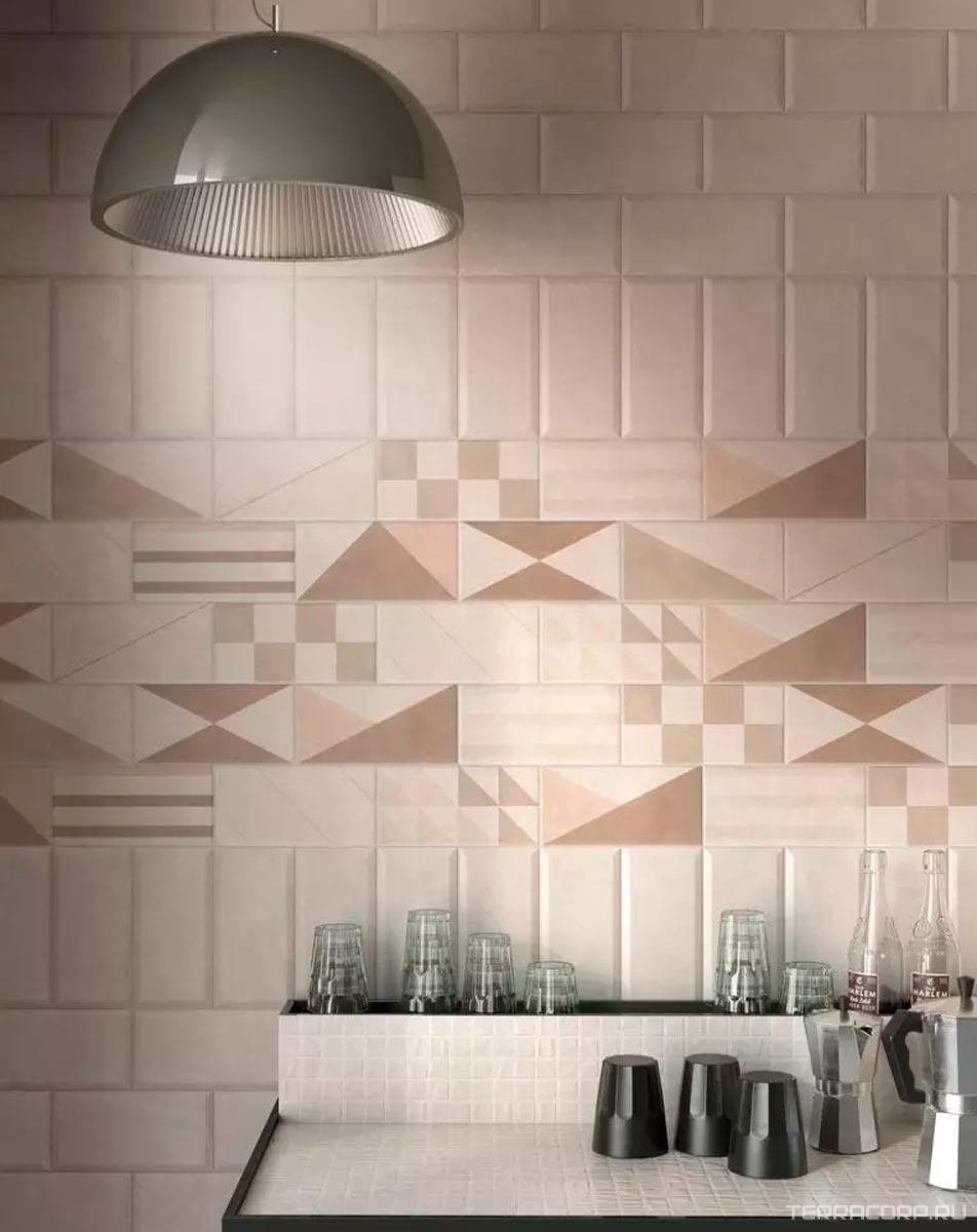 Керамическая плитка Kerama Marazzi Александрия беж светлый микс 9.9x20 Белый, фото 1