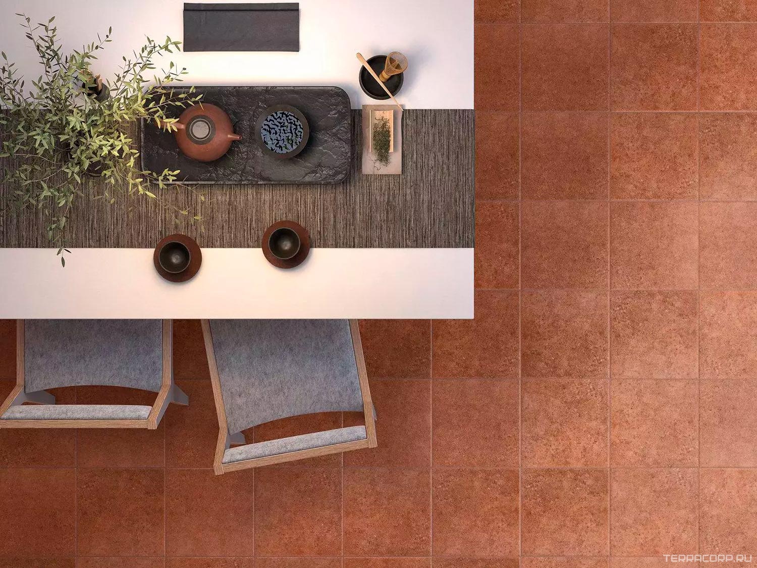 Керамогранит Kerama Marazzi Аллея кирпичный непол 30x30 Коричневый, фото 5