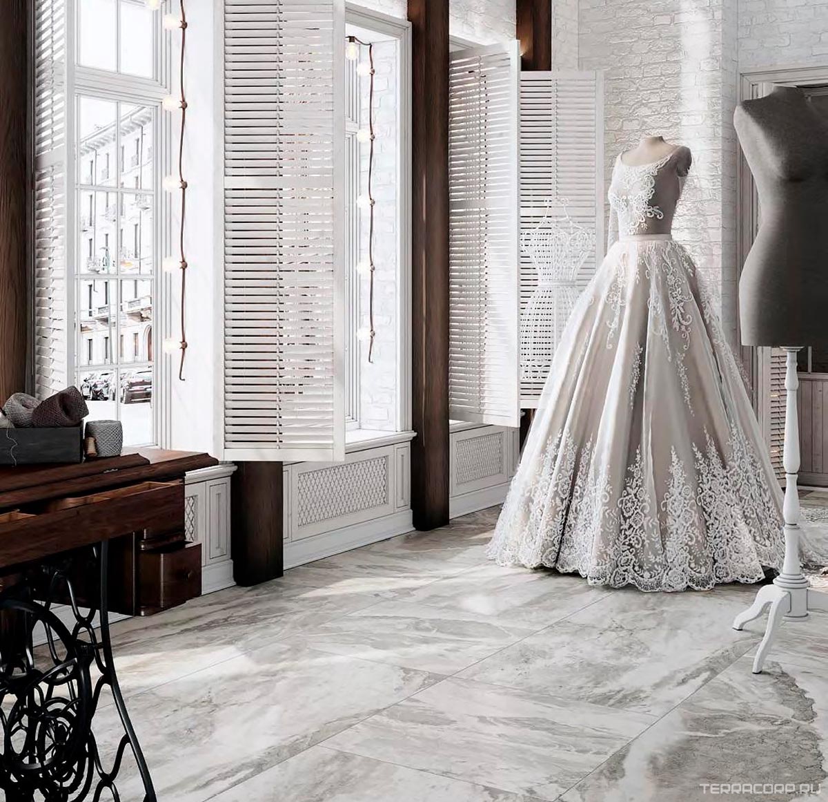 Керамогранит Kerama Marazzi Альбино серый обрезной XX60x60 Серый, фото 4
