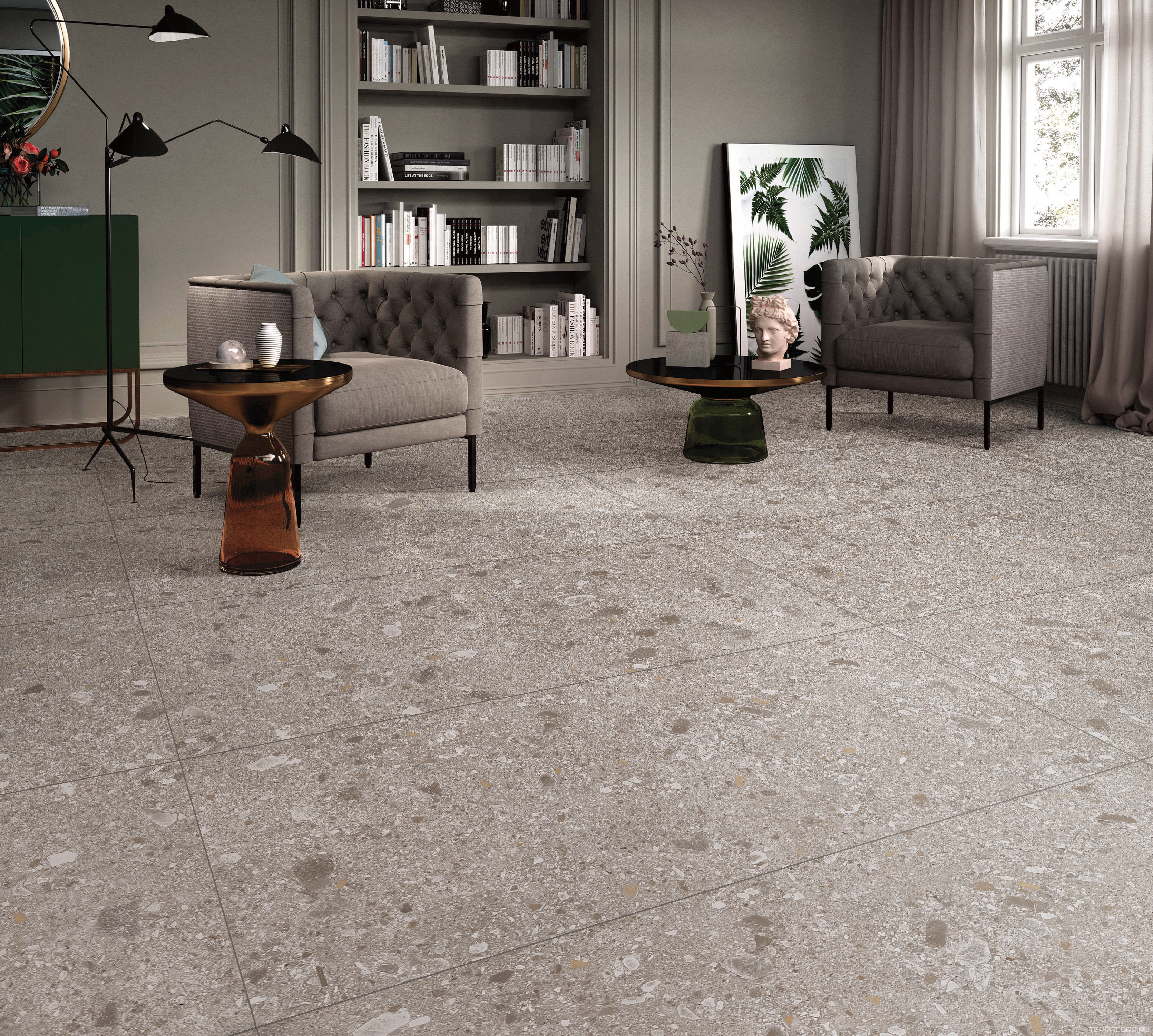 Керамогранит WIFI Ceramics Opus Terrax Cinder Nat Mat 75x150 Серый, фото 2